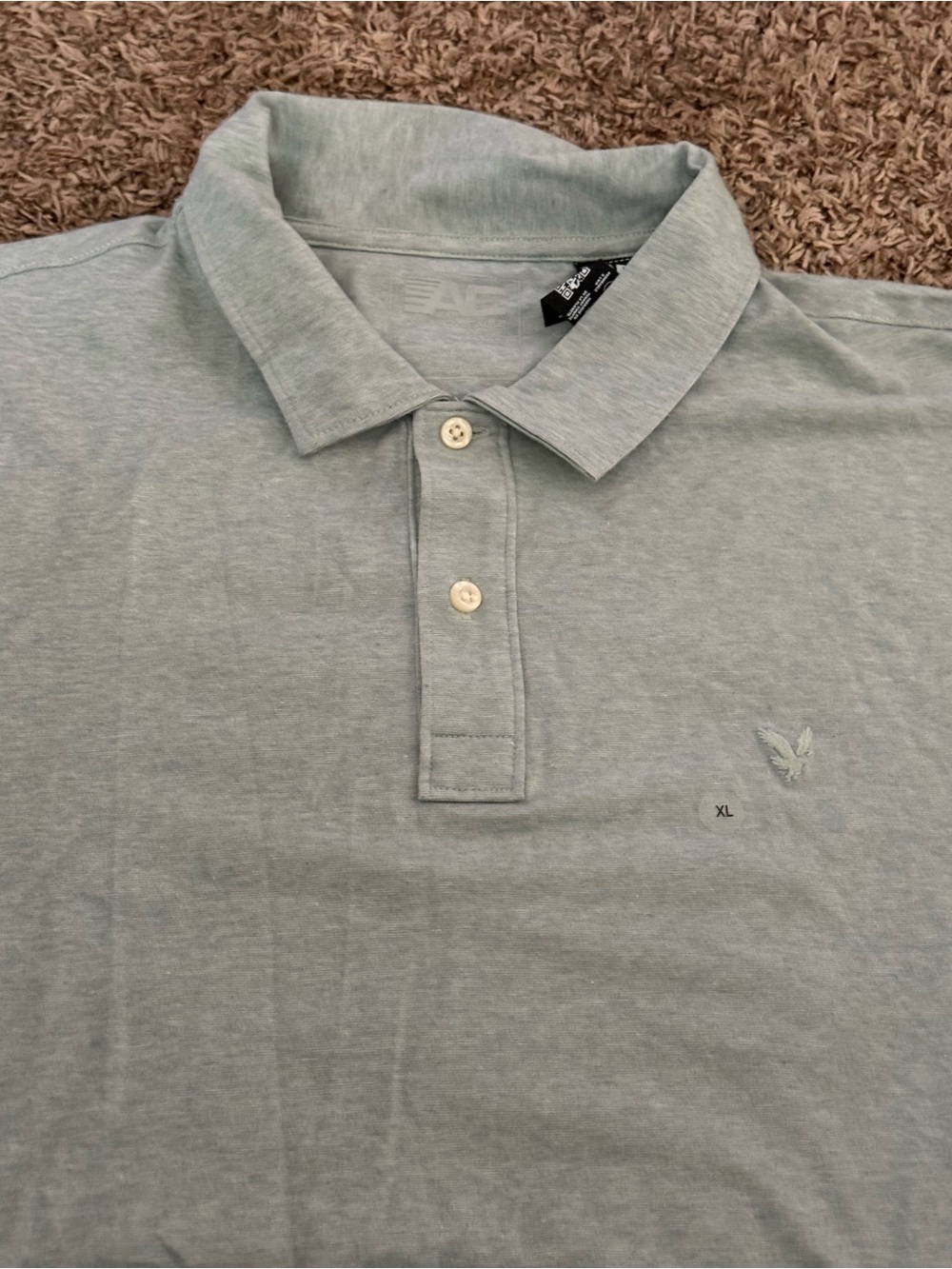 AEO Men’s Light Green Polo Shirt NWT- Size XL